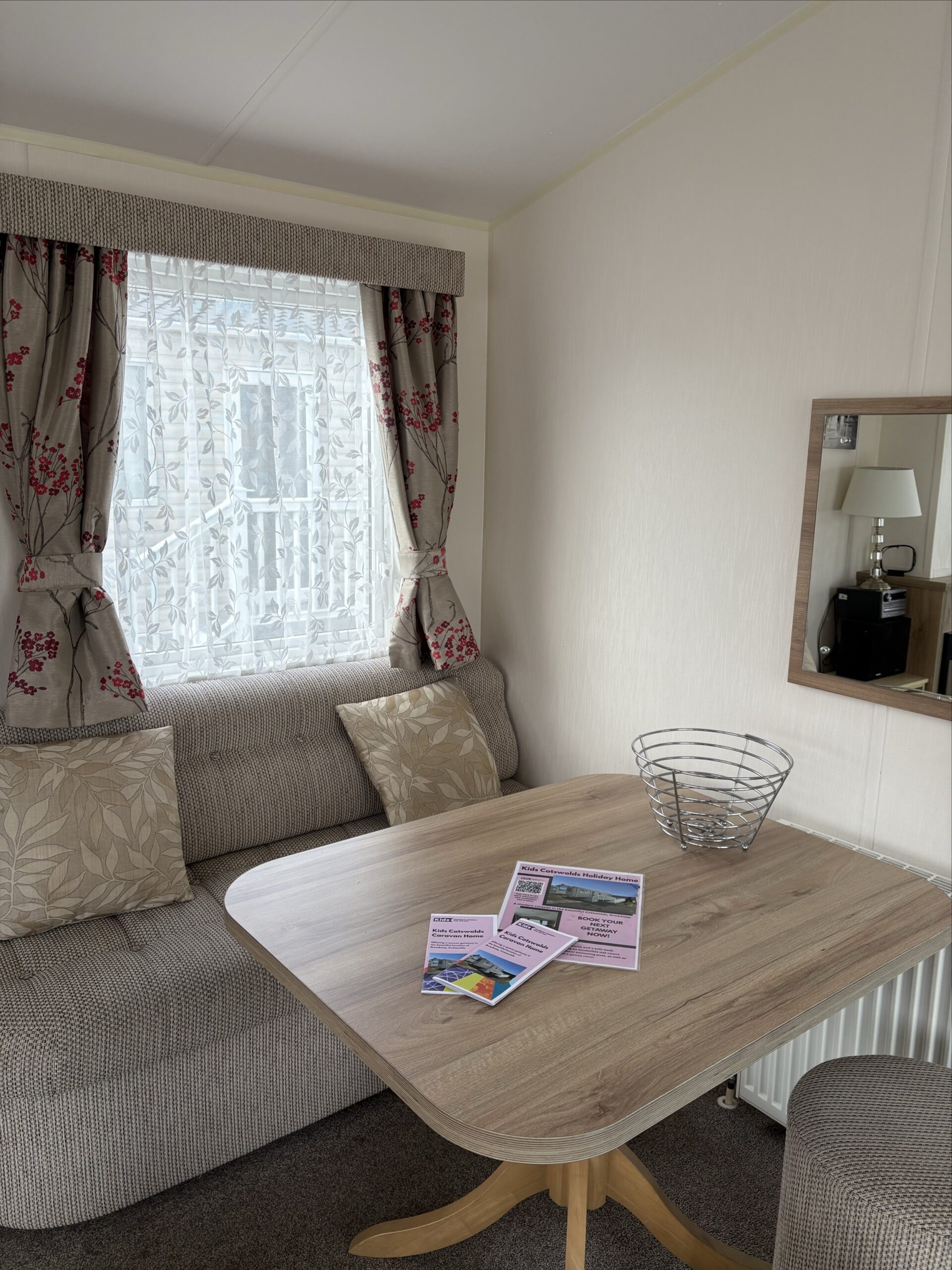 Dining table with sofa bench and two stools