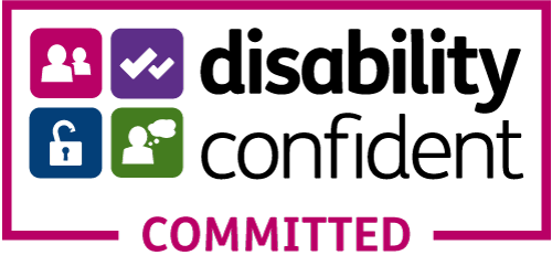 Disability confident committed official badge