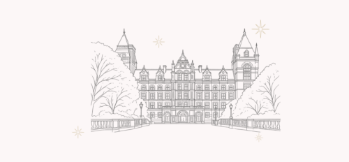 line drawing of the royal college of music