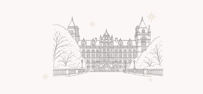 line drawing of the royal college of music