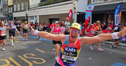 one of Team Kids runners at the London Marathon 2026
