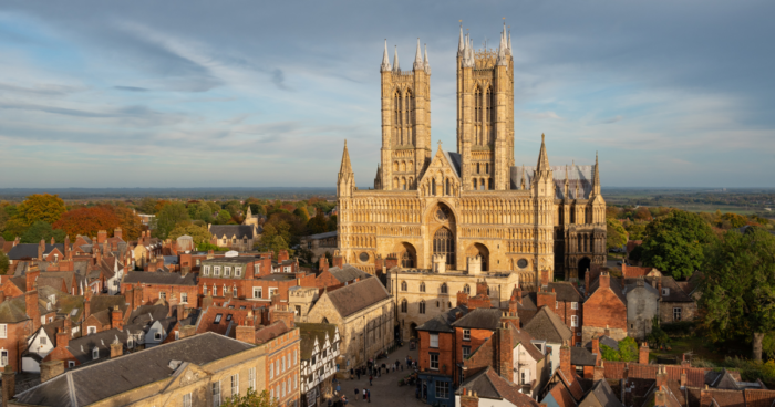 lincoln cathedral at sunset